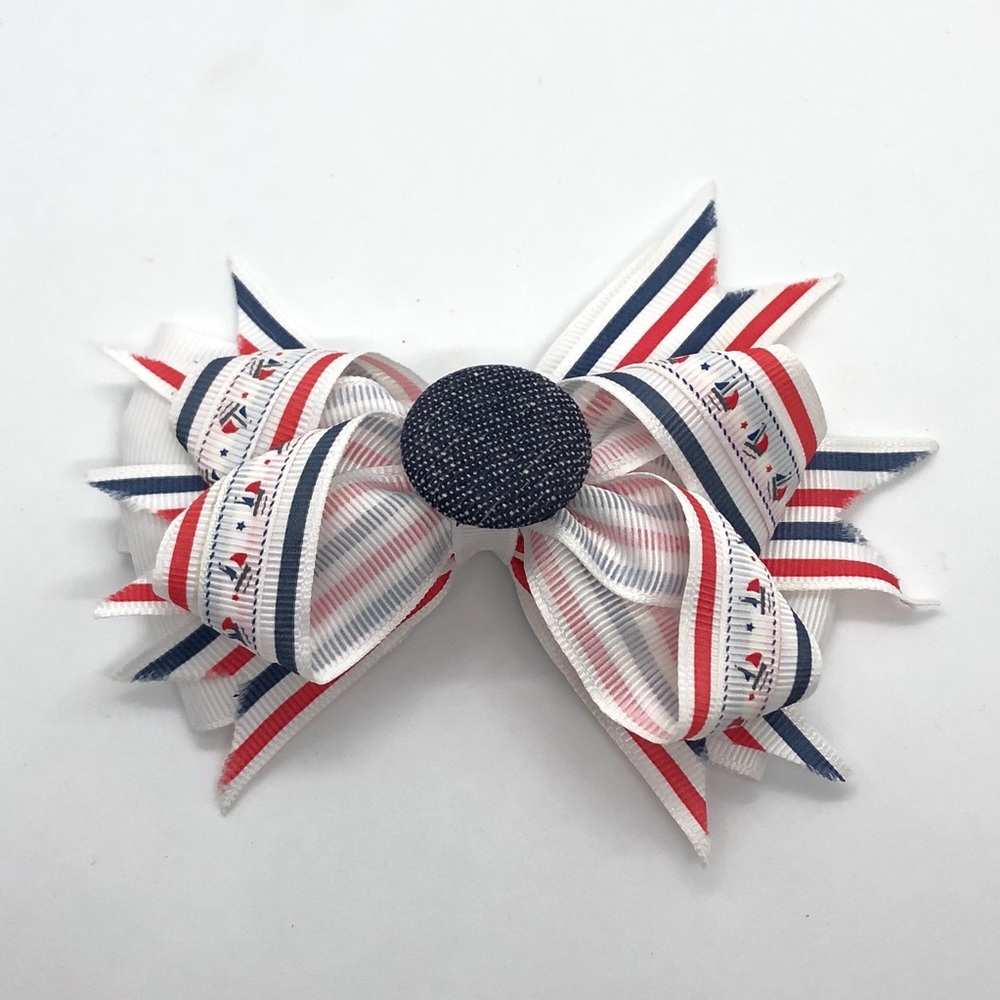 Small Fabric Sailor Themed Bow